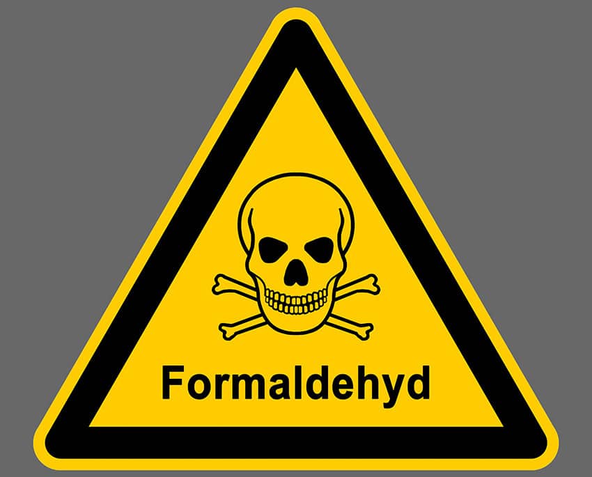 Formaldehyd, og det vandfortyndede formalin, er sundhedsskadeligt for mennesker og anses for at være både allergi- og kræftfremkaldende
