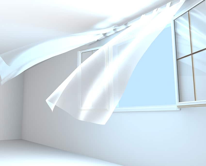 Det er vigtigt, at du husker at ventilere din bolig regelmæssigt. Gerne to til tre gange dagligt i cirka 5 til 10 minutter